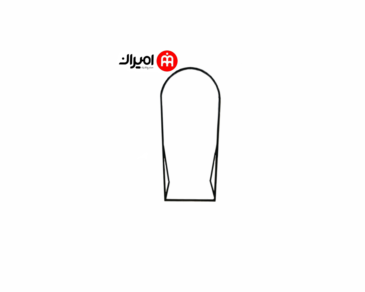 قاب آینه گنبدی پایه دار